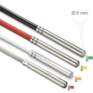 سنسور دمای مقاومتی با پراب قطر 6 میلیمتر