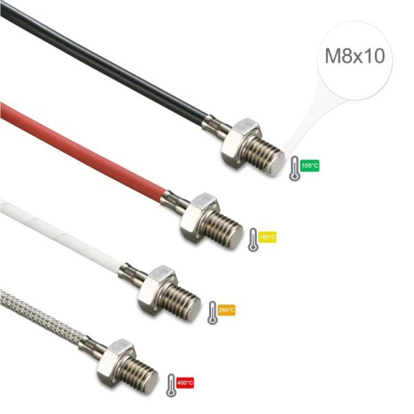 سنسور دما پیچی M8 با رزوه 10 میلیمتری