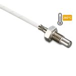 سنسور دما پیچی M6 با رزوه 10 میلیمتری و پراب 17 میلیمتری