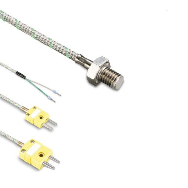 32 ترموکوپل پیچی تیپ K نیکل کروم-نیکل رزوه M8 با طول 1 سانتیمتر